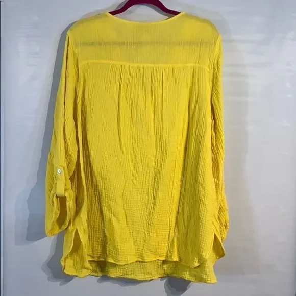 Ruby Rd Yellow Top - Picture 3 of 3